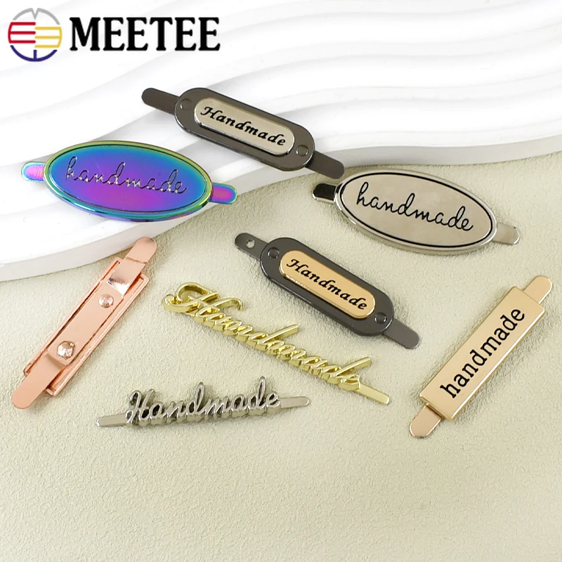 10/20Pcs 12-50mm Metal Handmade Bag Label Tags Decorative Buckle for Purse Clothes Handcraft Hardware Sewing Accessory Supplies view 2