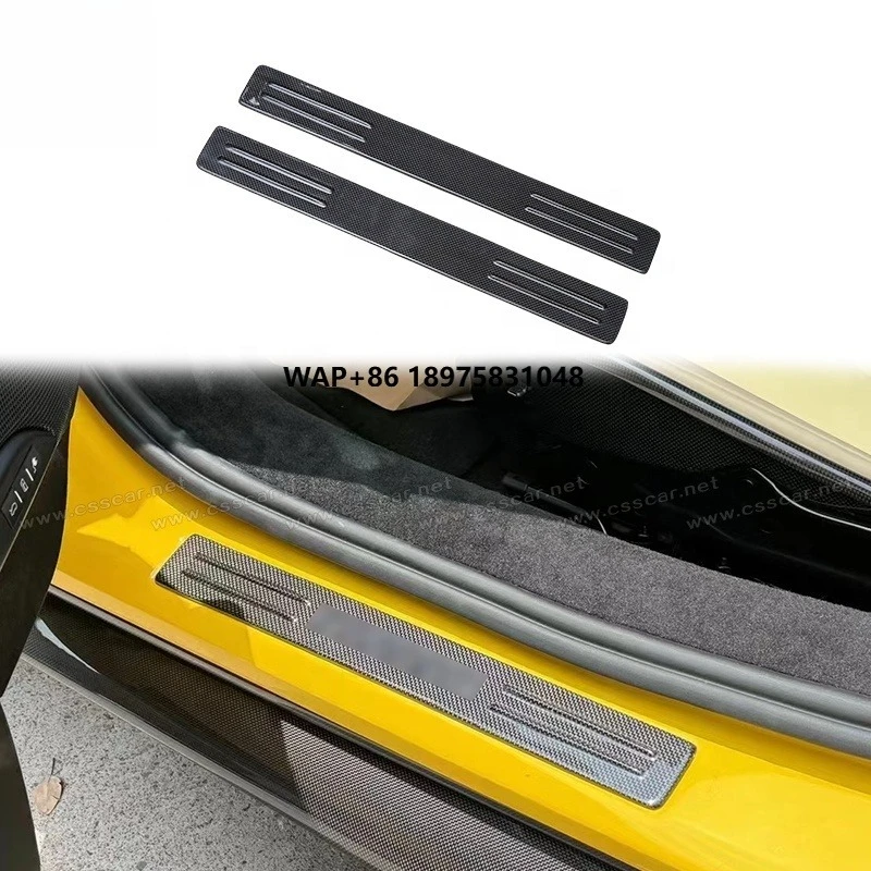 

Brilliant Quality Dry Carbon Fiber OEM Style Interior Car Door Sills Welcome Pedal Decorative Strip for 296GTB