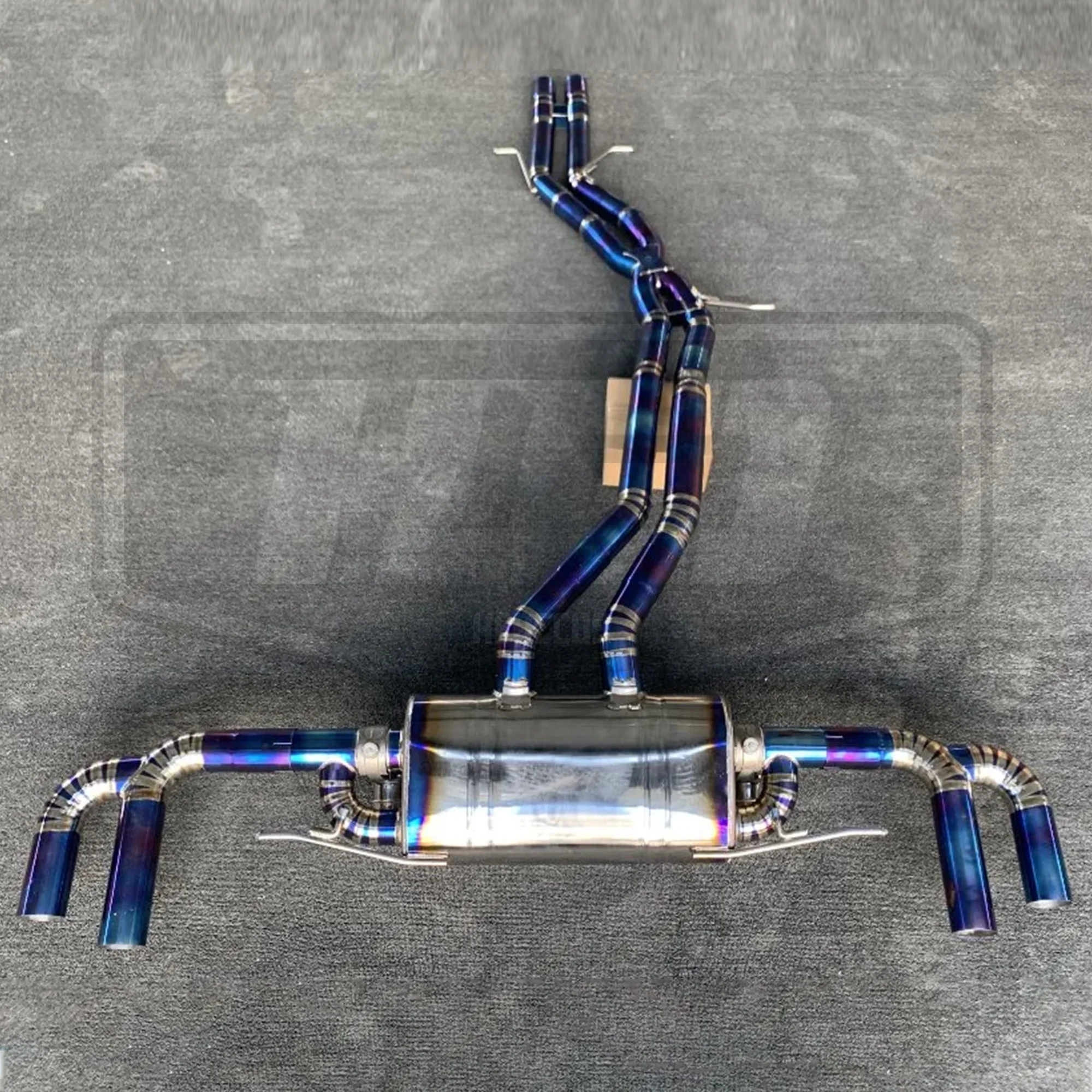 High Quality Valved Catback Exhaust For Porsche 958 Cayenne 3.0/3.6/4.8t Valved Catback Muffler Titanium Alloy with Downpipe
