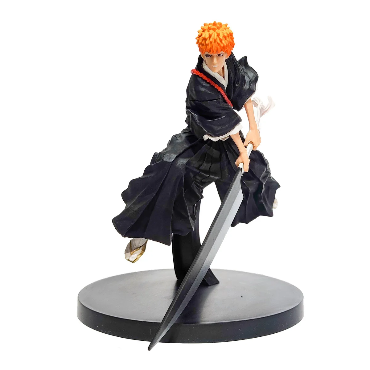 16cm Anime BLEACH Figure Kurosaki Ichigo Draw Sword Zangetsu Soul Entered PVC Action Figures Collection Model Toys For Boy Gifts