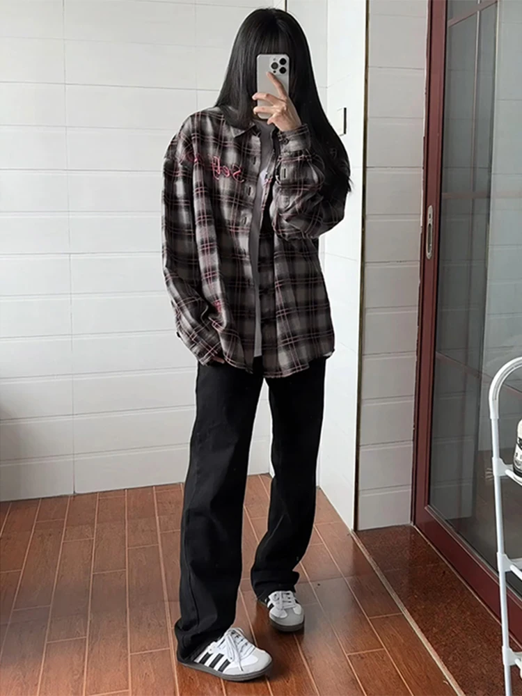 

Bla High Waist Straight Leg Jeans Men's Spring Autumn CleanFit Le Blade Pants American High Street Slim Version Jeans