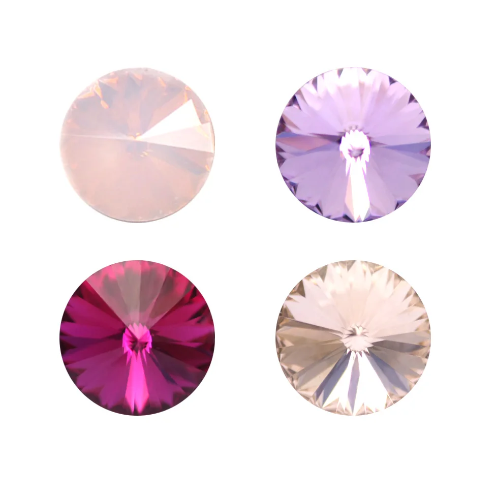 Light Peach Violet Rose Water Opal Fuchsia Sewing On Glass Rhinestones With Setting Strass DIY Garment Jewelry Clothing