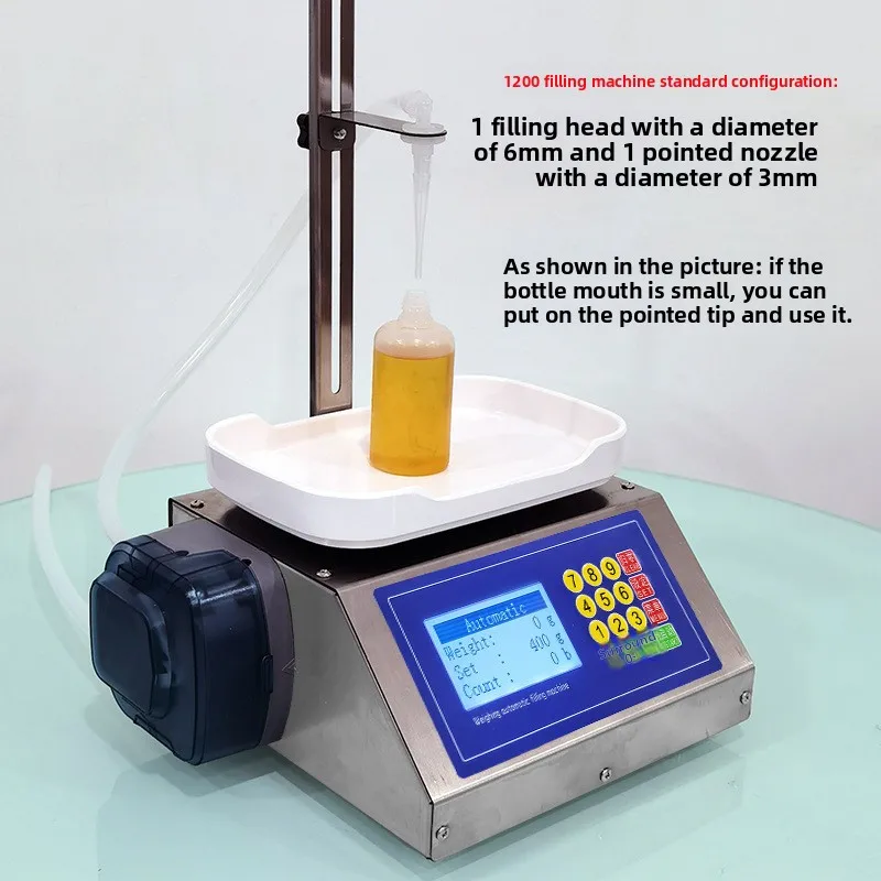CSY-1200 pequena poção perfume essência cola líquida máquina de enchimento líquido pesando bomba peristáltica máquina de enchimento