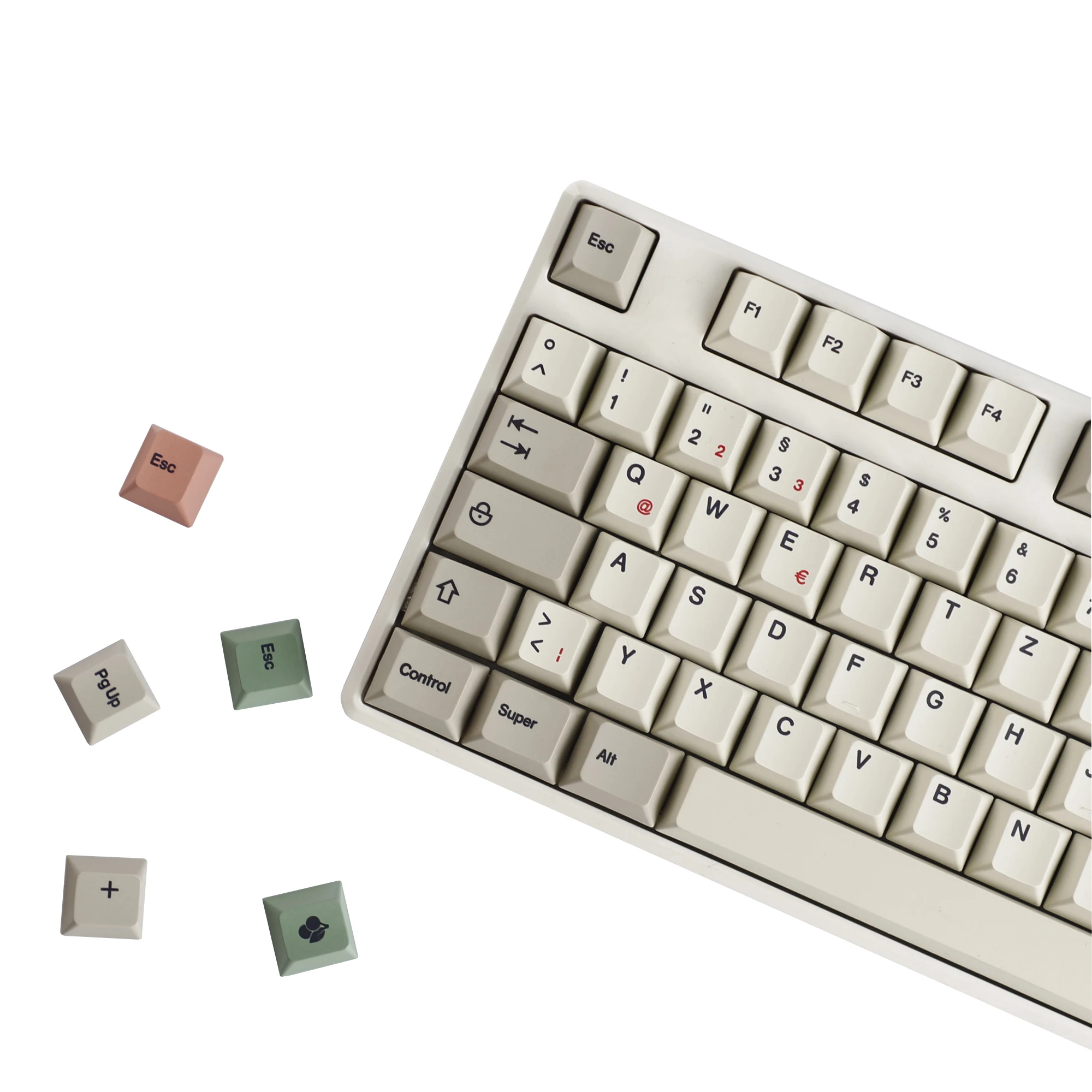 YMDK 161 Keys 9009 English Korean German QWERTZ Russian Cherry Profile Dye Sub PBT Keycap for MX Mechanical Keyboards