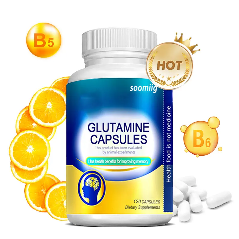 Soomiig Glutamine Capsules Enhance Brain Function, Enhance Memory, Focus, Enhance Spirit, Increase IQ, Free Shipping