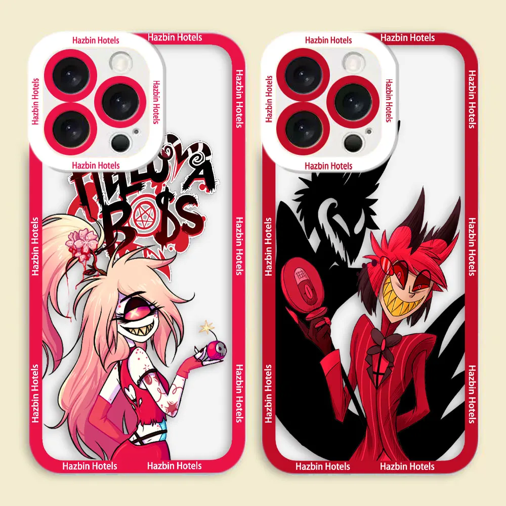 Funda transparente para teléfono con dibujos animados de H-Hazbin H-Hotels para Realme 15 5 6 7 7I 8 8I 9 9I 10 11 12 NOTA 70 C75 C71 C67 C65 C55 C53 C35