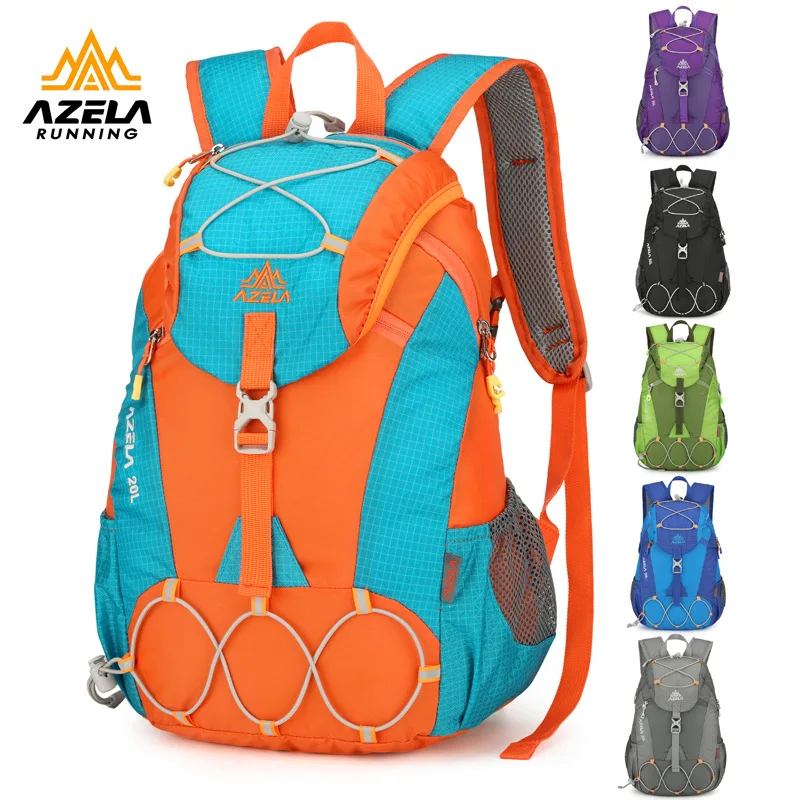Waterproof color collision nylon cloth outdoor riding cross-country mountaineering backpack light large capacity backpack