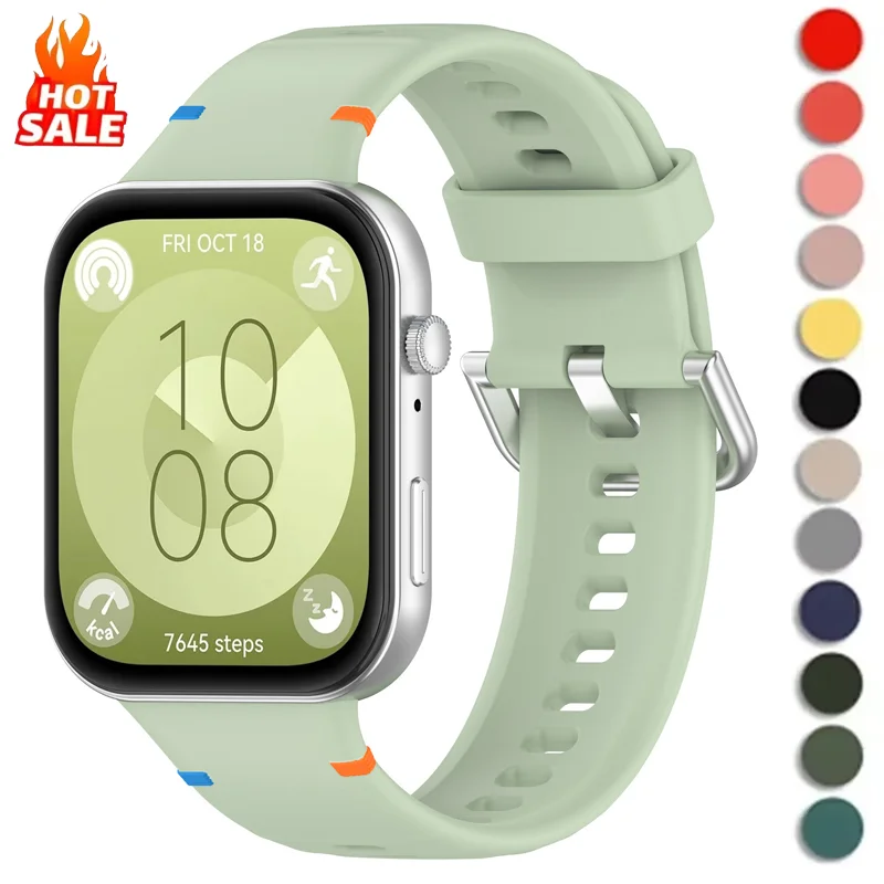 Ремешок для Huawei Watch Fit 4 Pro Fit3, спортивный силиконовый ремешок для часов, сменный ремешок для умных часов, браслет для Huawei Fit 4 3 Correa