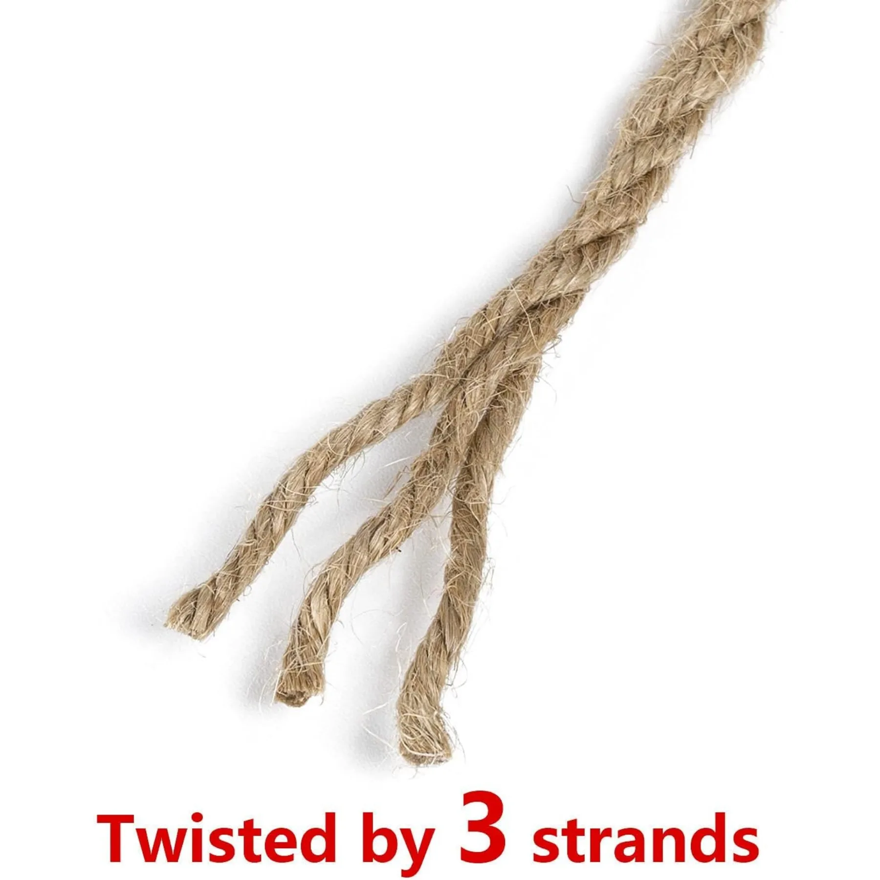 Шпагат 5 мм, большой рулон натуральной веревки 328 футов, сверхпрочная и толстая пеньковая веревка для поделок своими руками, садоводства, веревки