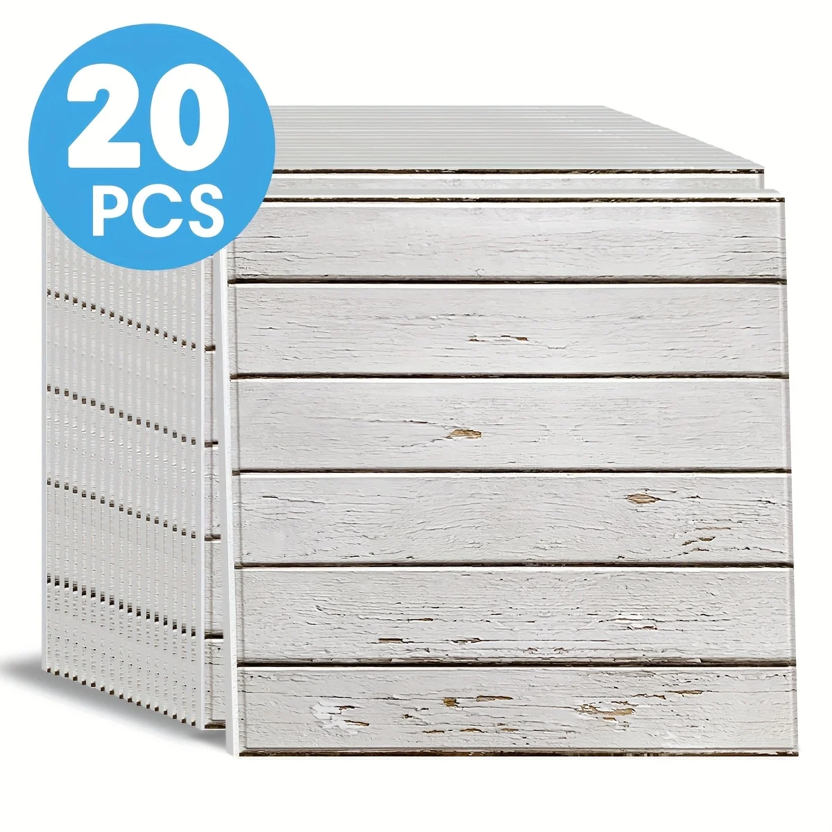 

20pcs 3D Peel And Stick Wood Wall Panels For Walls -11.8"x11.8" Ultralight Thin PVC 3D Faux Wood Panels Peel And Stick Shiplap Planks For Living Room, Accent Wall Decor Farmhouse Fall Decor