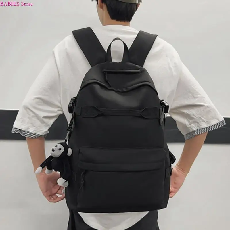 

C9GB Large Capacity Backpack Multiple Compartment Zippered Harajuku Campus School Bag