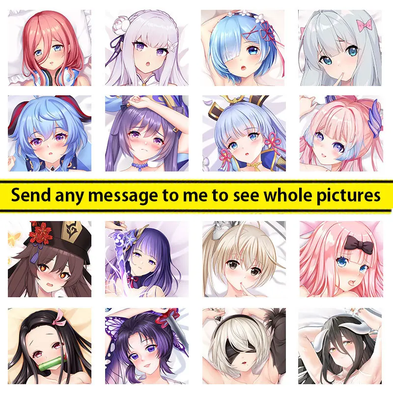 Waifu وسادة أنيمي Dakimakura مع ثقب ل Onahole Genshin Azur Lane مصير ريم يور الجنس Dakimakura R18 الكبار وسائد للجسم
