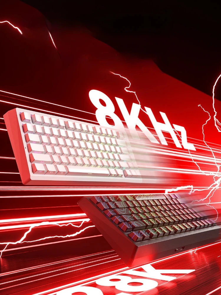 LEOBOG A80RT لوحة مفاتيح مغناطيسية 8000 هرتز للألعاب مخصصة ميكانيكية كاملة المفتاح قابلة للتبديل السريع FPS 0.01 مللي ثانية وقت الاستجابة مرحبا فاي