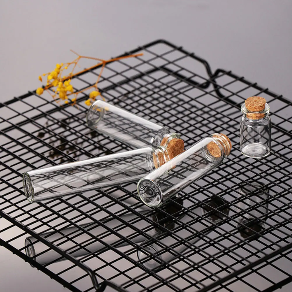 

20Pcs Wishing Bottles Glass Corked Transparent Bottles Perfume Containers DIY Drift Bottle Gifts Wishing Bottle