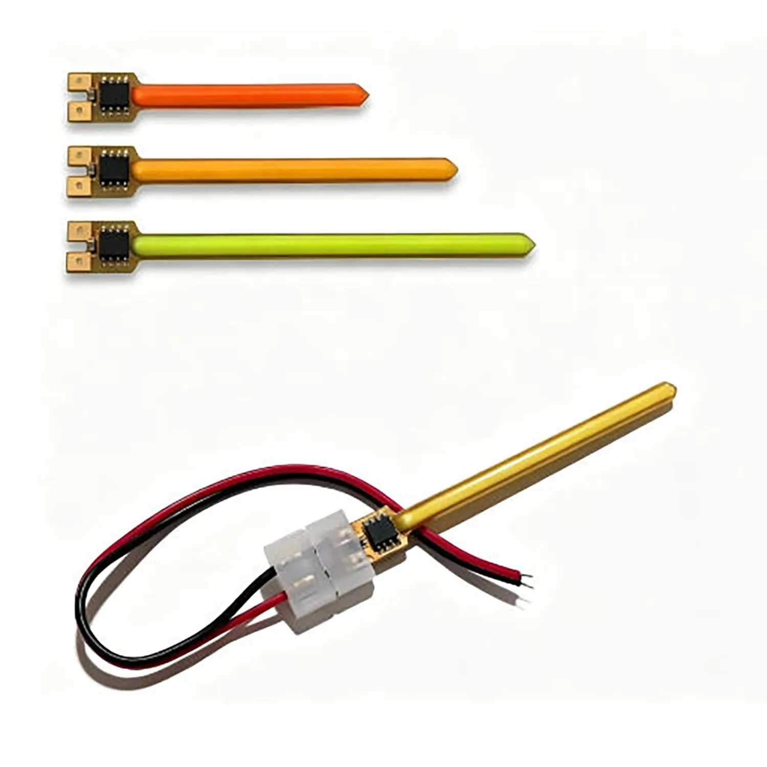 10pcs LED meteor filament 3V 70mm flowing light, running light string light source
