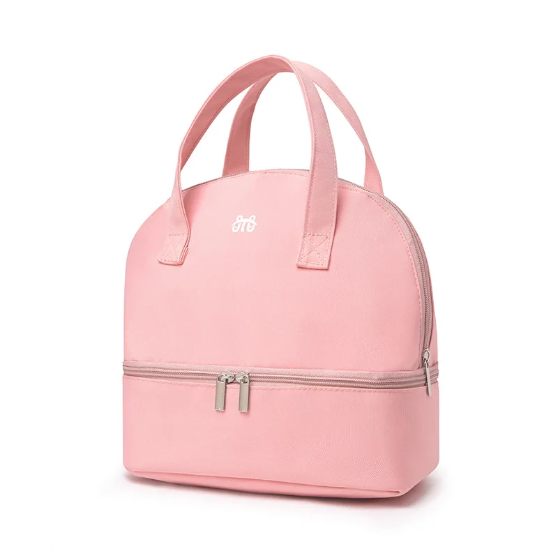 

Double layer lunch box bag, Japanese handbag, picnic bag, thickened aluminum foil insulation bag, rice bag, bento lunch bag