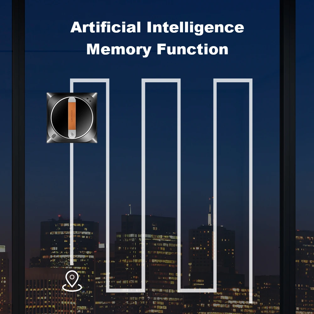 (Codice promozionale:AEEU03) Robot per la pulizia delle finestre Liectroux YW910, Doppia Spruzzatura d\'Acqua, Memoria Intelligente, Potente