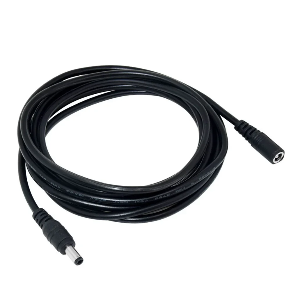  DC 12V CCTV Camera Power Extension Cable 3/5/10M 5.5mm×2.1mm Power Cord for WiFi AHD IP Security Camera