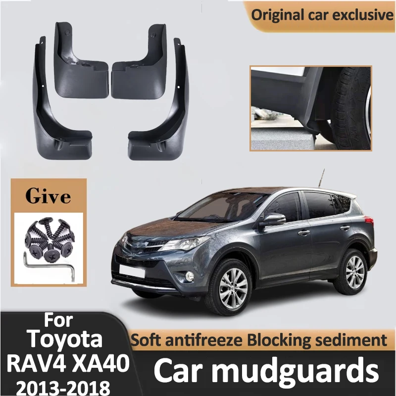 

Car Mudguards For Toyota RAV 4 XA40 RAV4 2013 2014 2015 2016 2017 2018 Mud Flaps Auto Fender Wheel Splash Guards Car Accessories