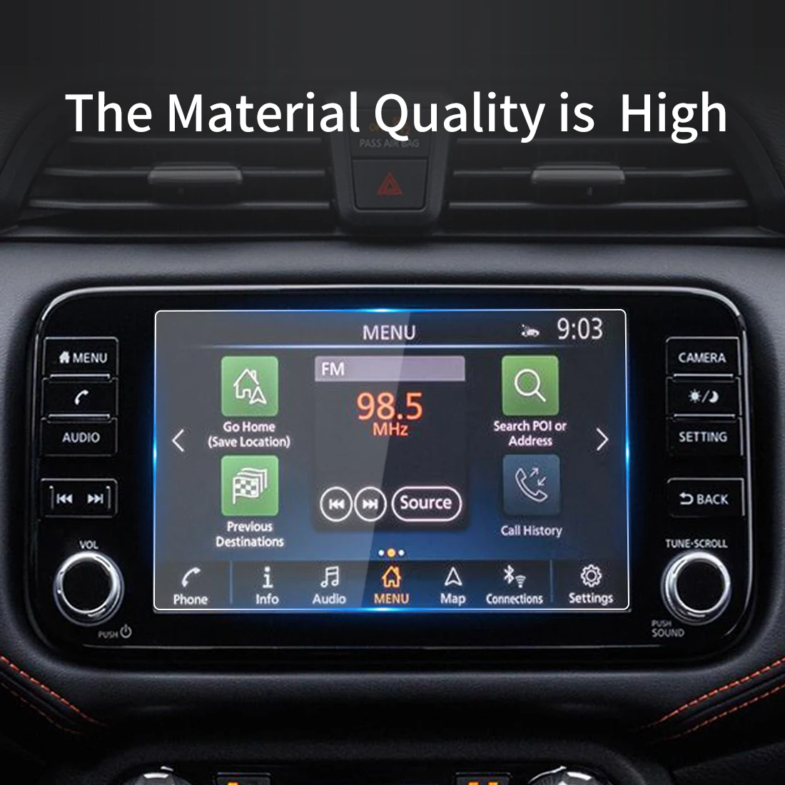 For NISSAN SUNNY 2023 Screen Protector Tempered Glass Protective Film Carplay Panel Media Video Car Auto Interior Accessories