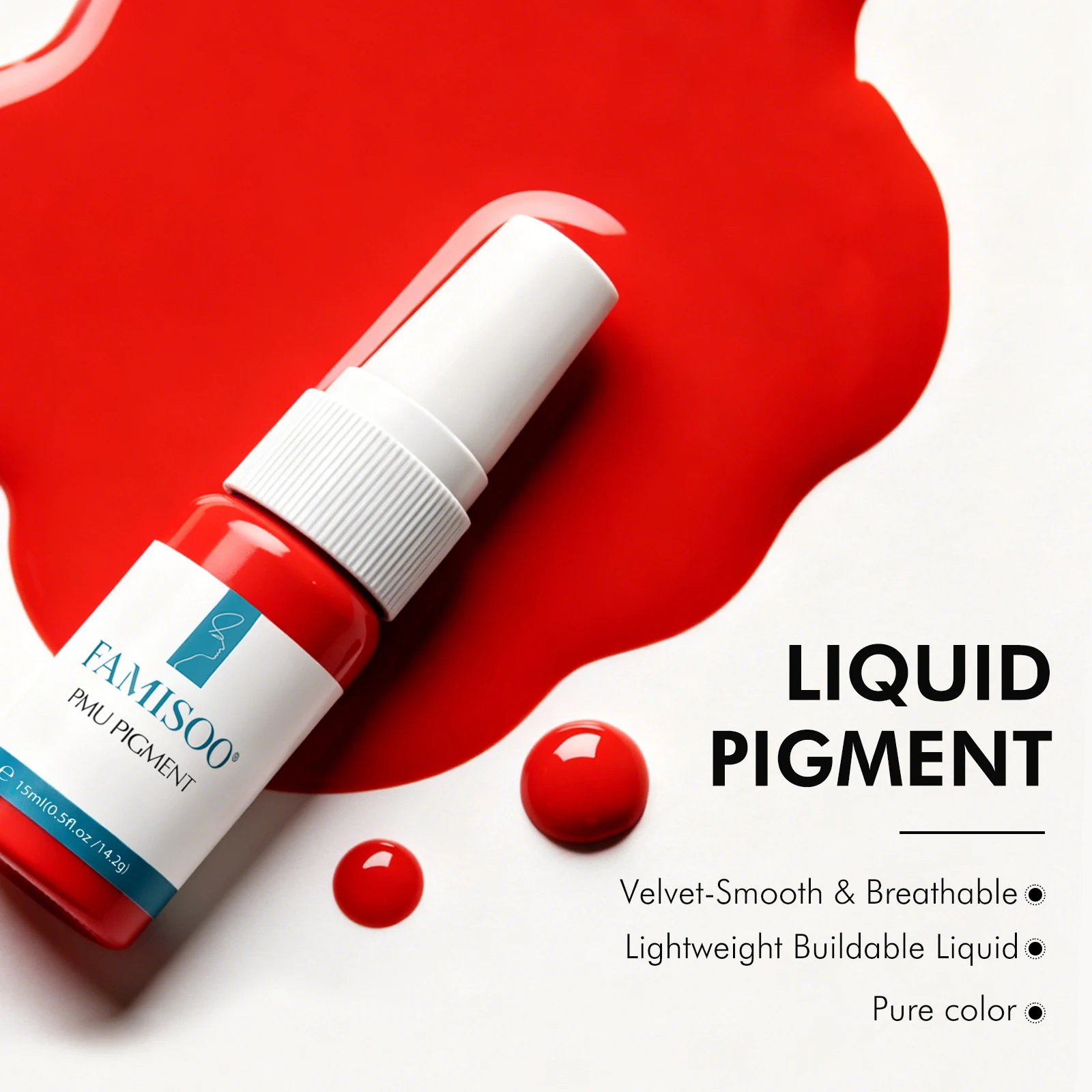 15ML FAMISOO Professional Permanent Makeup Pigment Brows liquid Pigments Eyebrows Tattoo Ink Micropigmentation Tattoo Supplie