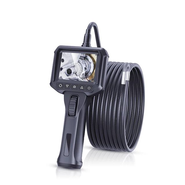 

Articulated 2.8" Handheld Pipe Inspection Cmera with 5m Cable, Portable Sewer Borescope for Automotive & Industrial Inspection