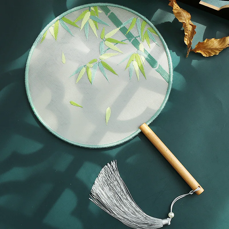 

Набор для поделки, ручная вышивка, с круглым веером и двусторонней вышивкой, в китайском стиле