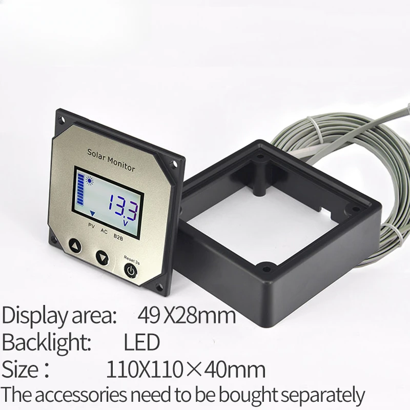 MPPT Controller 12V 60a Solar and DC to DC Charger 30A Battery to Battery DC-DC for GEL Sealed Flooded LiFePO4 Lithium-ion RV