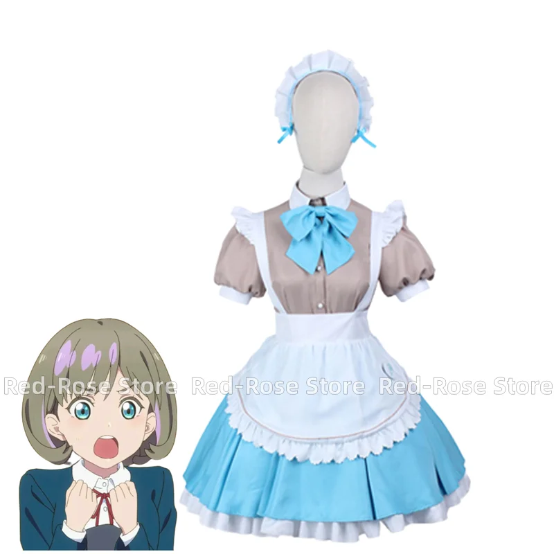 

Tang Keke LoveLive Superstar!! Heanna Sumire Shibuya Kanon Maid Outfit Full Set Dress Women Halloween Party Cosplay Costume