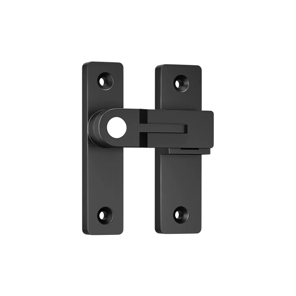 180 Degree Lock Barn Door Lock Rust Resistant Strong Construction Versatile Design Zinc Alloy Material Easy Installation