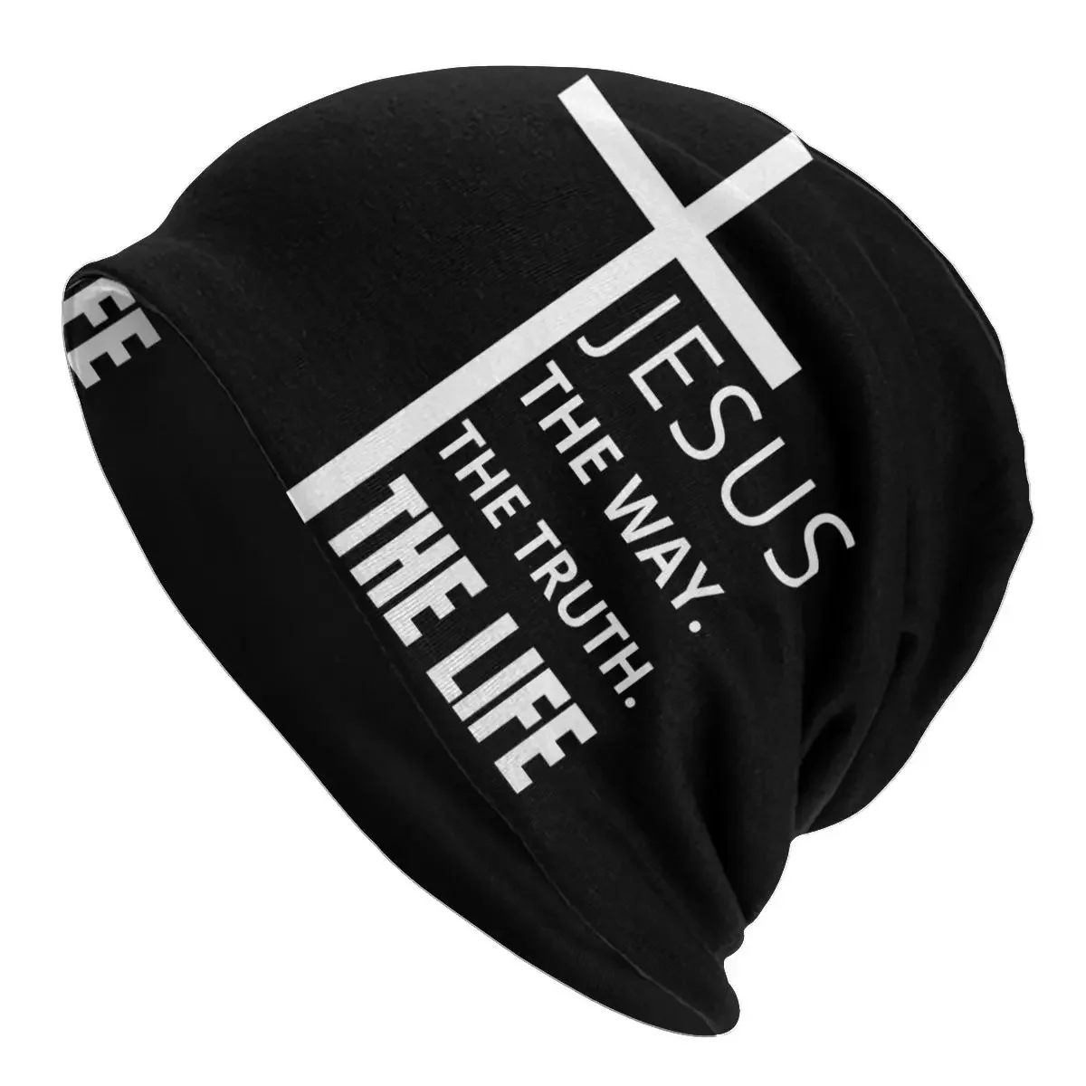 Cross Bonnet Homme Outdoor Jesus Christ Cross The Way The Truth The Life Thin Skullies Beanies Caps Creative Hats