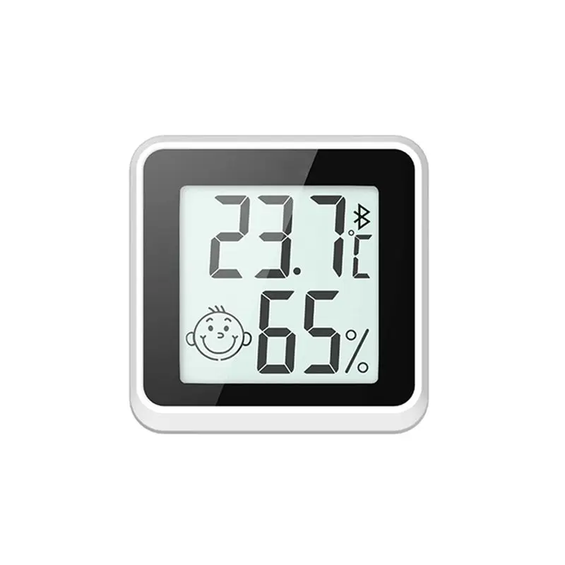 *HOPE Bluetooth-Compatible Thermometer LCD Digital Temperature Sensor Humidity Meter Indoor Hygrometer Measure Gauge Black