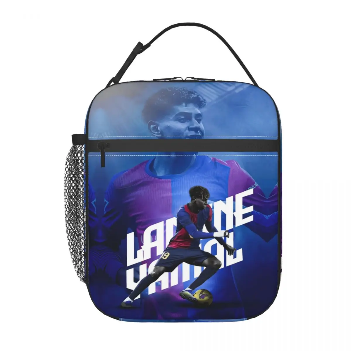 Lamine Y-Yamal Number 19 Football Insulated Lunch Bag Large Meal Container Thermal Bag Tote Lunch Box School Travel Men Women