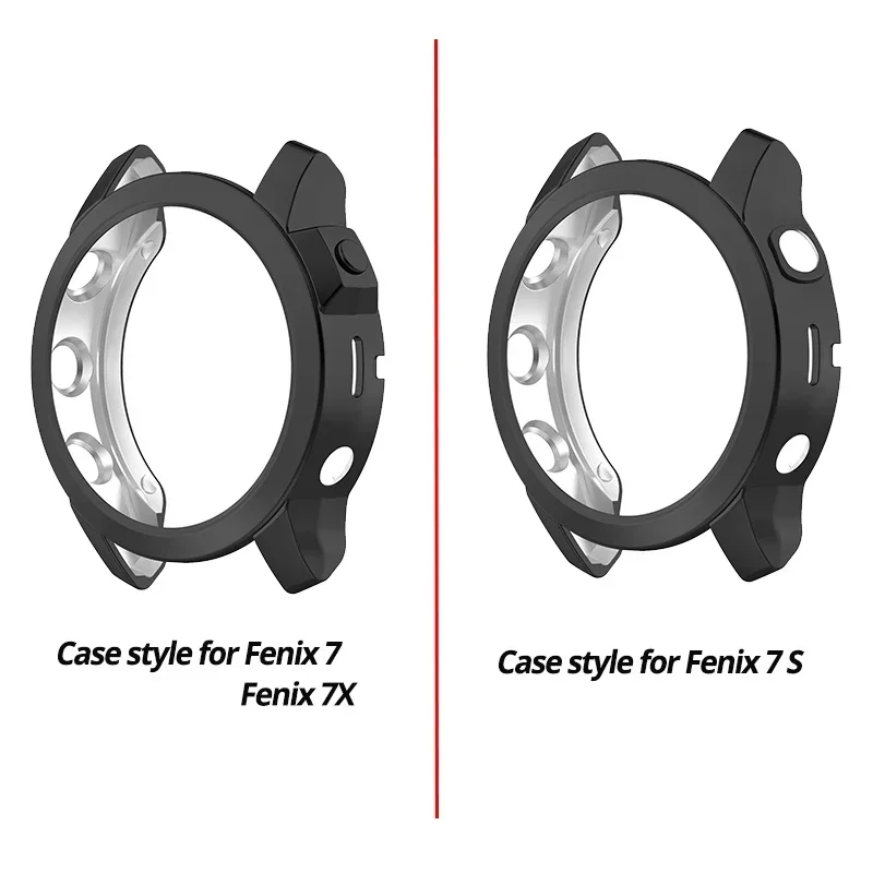 50pcs TPU Case for Garmin Fenix 7 Cases Protector Silicone Protection Cover Bumper for Garmin Fenix 7 7s 7x 7Pro 7S Pro Watch