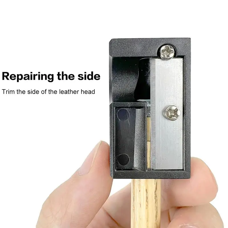 Pool Cue Repair Tool 6 in 1 Multifunctional Billiard Equipment With Leather Head Tip Shaper For Club Family Use