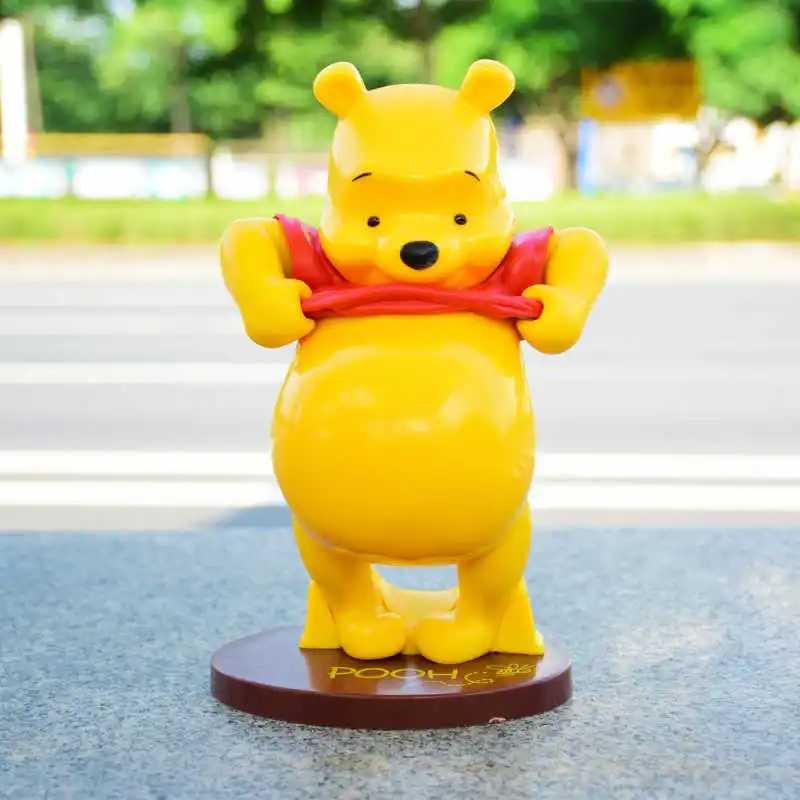 Nuevo juguete de Winnie de Disney The Pooh, muñeca bonita de Winnie The Pooh de gran barriga, adorno de coche hecho a mano, muñeca bonita, regalo de Navidad para niños