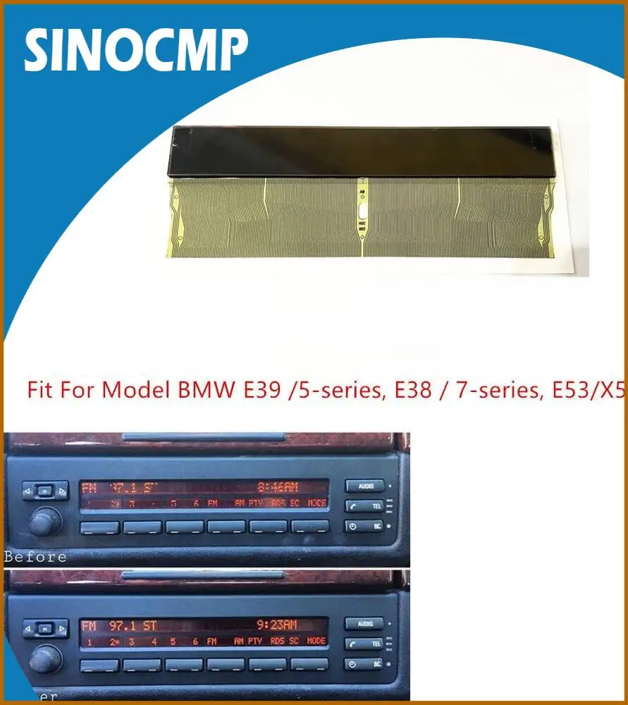 

ЖК-дисплей для BMW E53 E38 E39 5 и 7 серии X5, среднее радио FM, оригинальное оборудование, прямая замена производителя, идеальная посадка