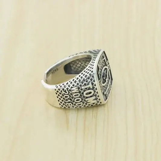 S925 Sterling Silver Ring Hip Hop Rock Punk Eye of God Design  Personalized retro jewelry  Gifts for Lovers