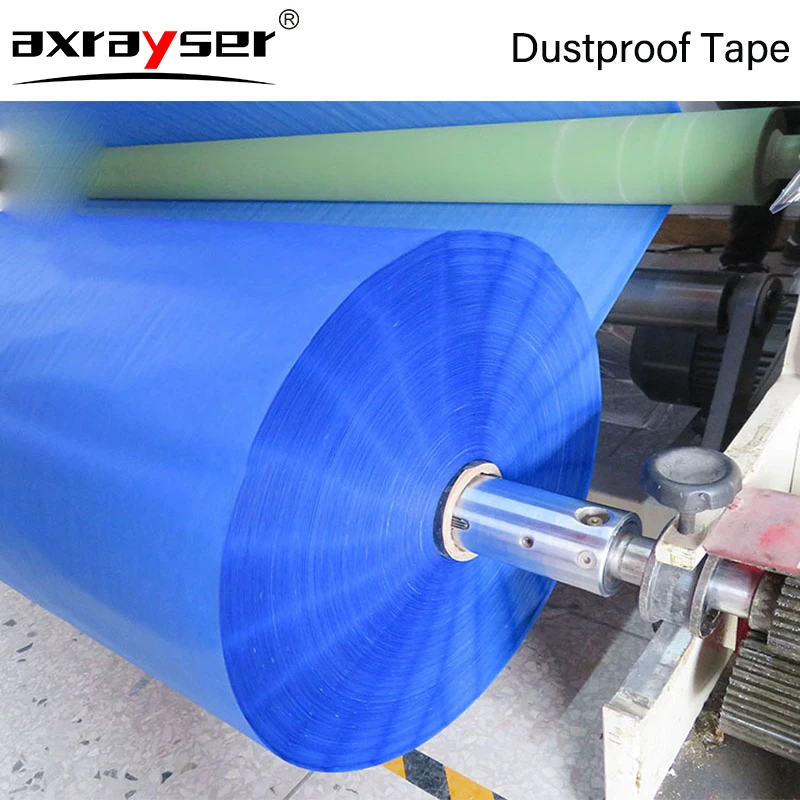 50/20m Blue Dustproof Tape to Protect Laser Head Dust Free for Fiber Cutting Machine No Adhesive Residue High Temperature