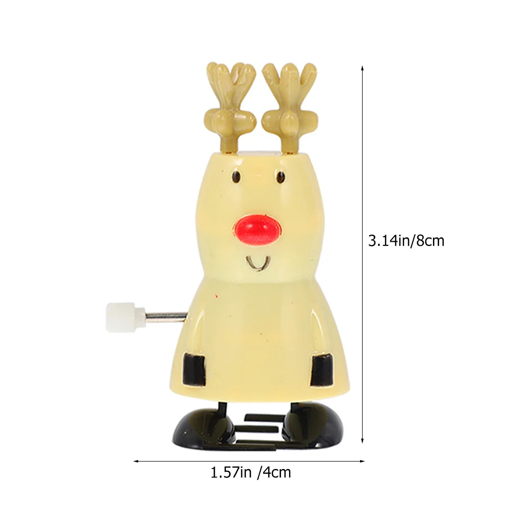 3-teiliges lustiges Weihnachtsmann-Spielzeug zum Aufziehen, Kunststoffkonstruktion mit glatter Oberfläche, kompakte Größe für Ostern, Weihnachten, Partygeschenke und