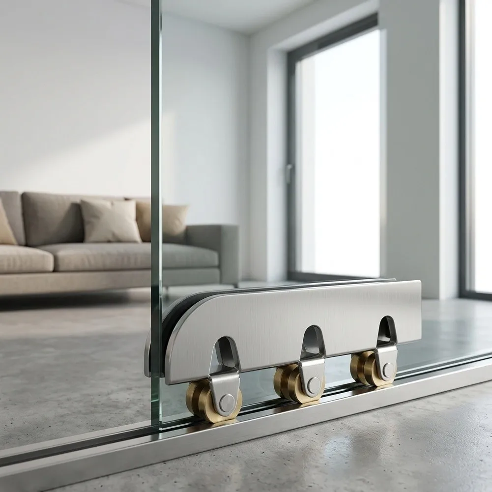 Retrofit Ready Sliding Door Rollers for Existing Cabinet Rails 5mm Glass Support and Tool Less Replacement Process