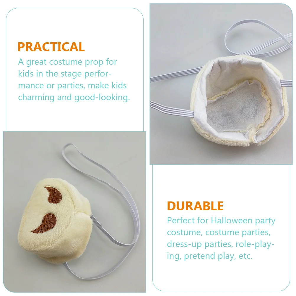 

1Set Halloween Cow Costume Set Realistic Headband Tail Kids Performance Party Supplies Kindergarten Cosplay Cow Costume