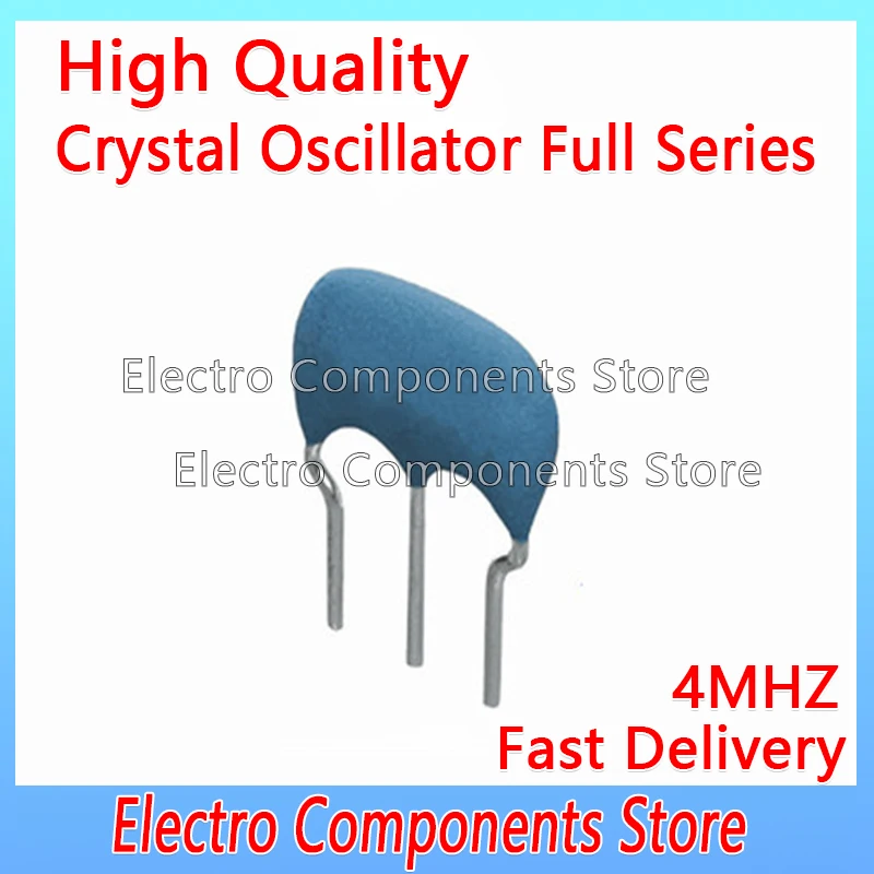 10PCS/Lot 4MHZ Ceramic Resonator DIP-3 DIP3 4MHZ 4.000MHZ CSTLS4M00G53-B0  3Pin 4M Ceramic Crystal Oscillator