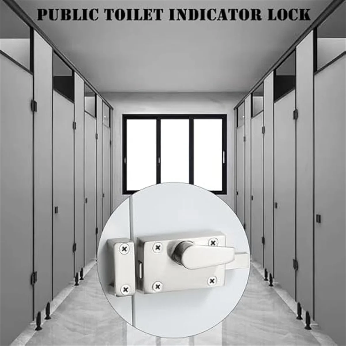 

Latch Indicating Lock,Latch Indicator Partition Indicator Lock with Occupancy Indicator,Toilet Stall Door Latch LockJAS