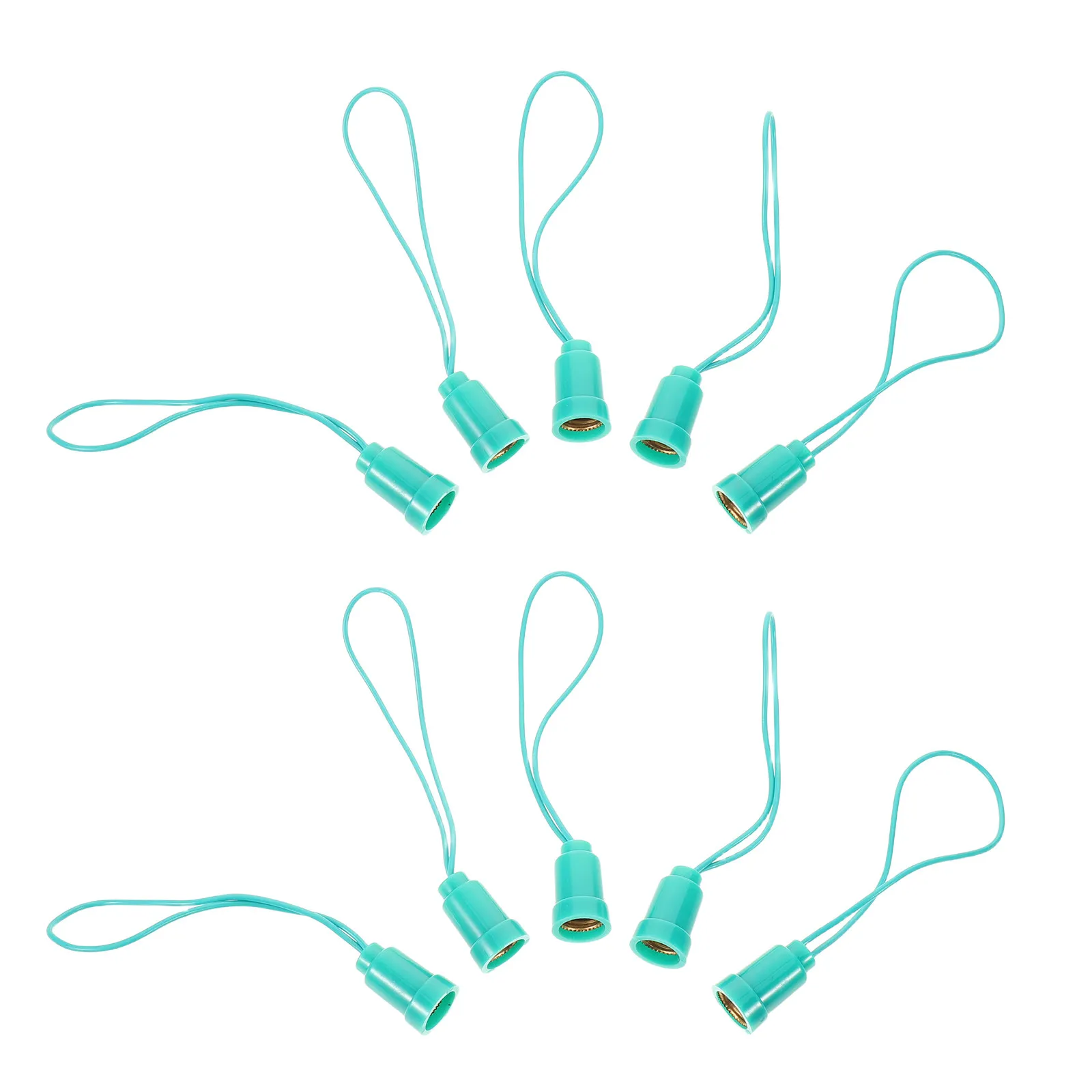 

10Pcs E14 Lamp Holder Base Green Screw Light Socket Replacement for Chandelier Table Lamp Wire Wired Bulb Socket