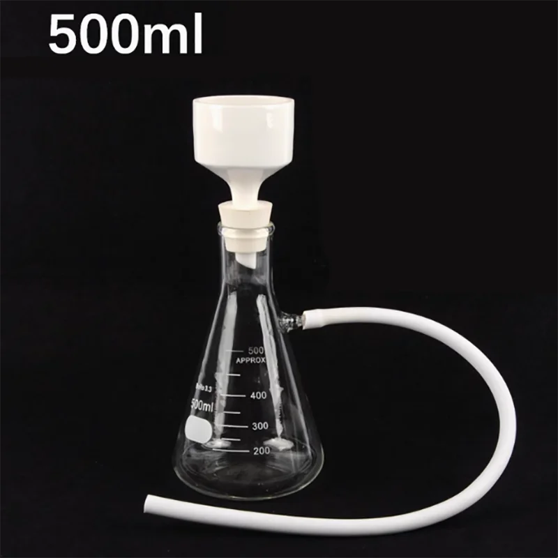 British funnel pumping bottle 250ml500ml1000ml filter bottle triangle burn bottle resistant high temperature resistance