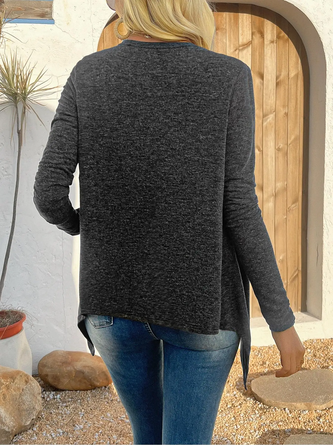 Camisola de malha feminina cardigans nova manga longa com decote em v fino camisola de malha cardigan feminino topos suéteres sueters de mujer 2025 q604