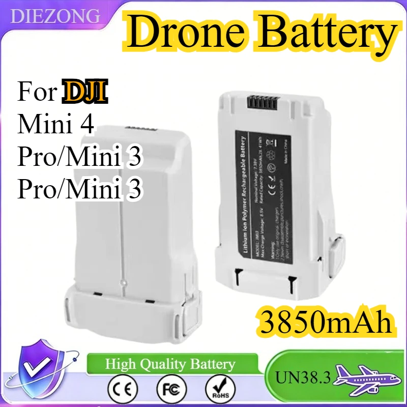 

High-Capacity 3850mAh Mini 4 Pro/Mini 3 Series Intelligent Flight Battery for DJI Mini 4 Pro/Mini 3 Pro/Mini 3 Drone Battery