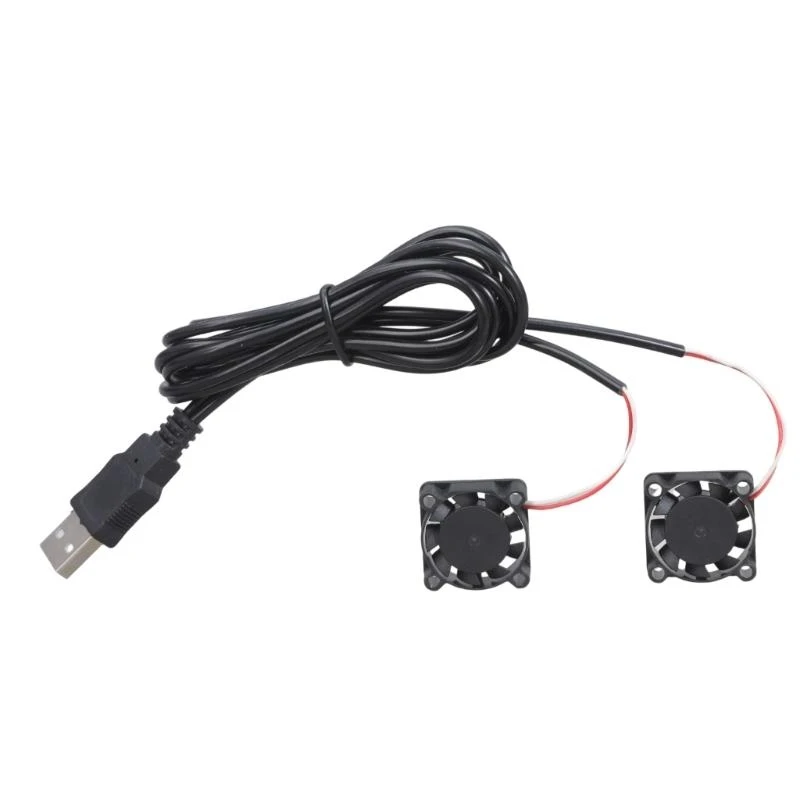 Quiet High Two USB Fan Cooling System for Computer Server Devices