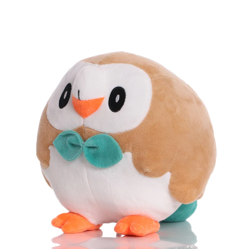 Initial Pokemon Plush Toy Litten Popplio Rowlet Peluche Stuffed Doll Combination Birthday Present Gifts For Kids